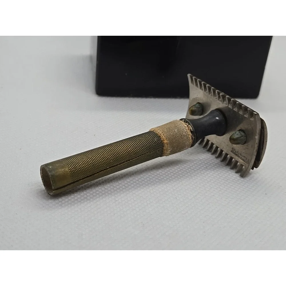 Vintage Antique 1912 Gillette Lady‎ Remington safety razor 3 piece